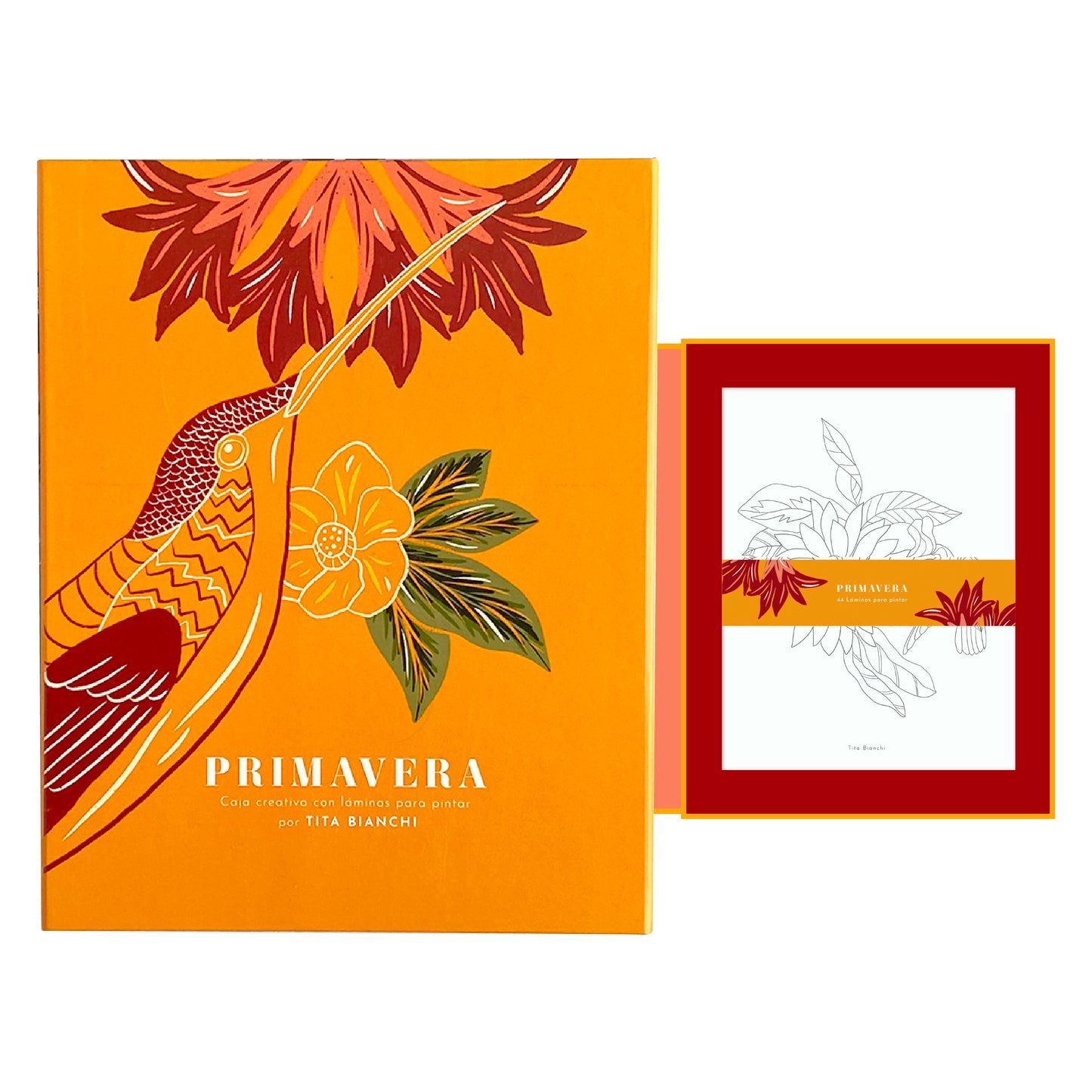 Caja Creativa Primavera con 44 láminas para pintar