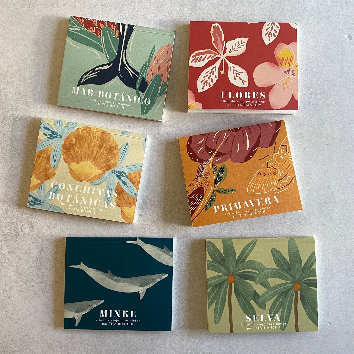 Pack todos los libros de viaje para pintar