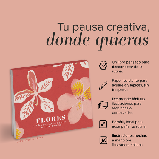 Libro para pintar Flores