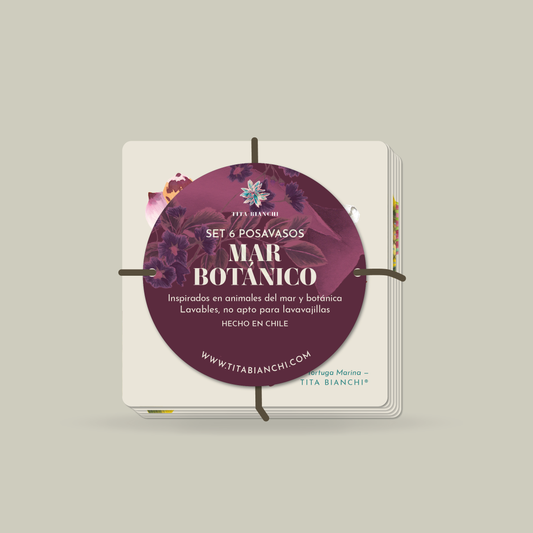 Posavasos Mar Botánico – Set de 6