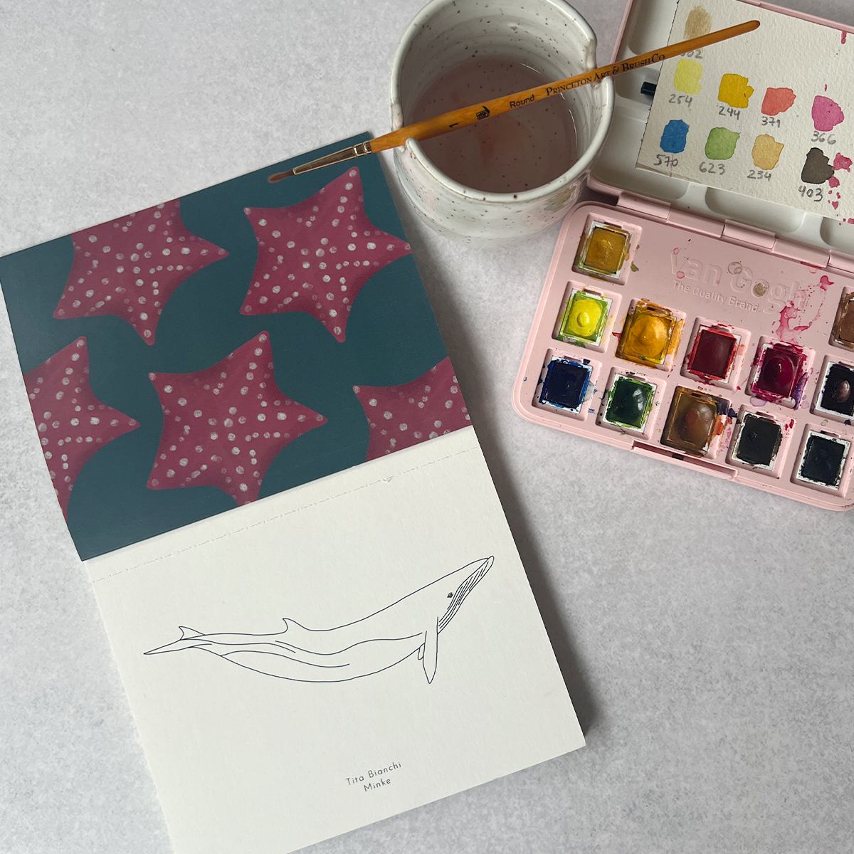 Libros para pintar inspirados en la naturaleza, tamaño pocket ideal para viaje, tita bianchi, pintar con acuarela y lápices