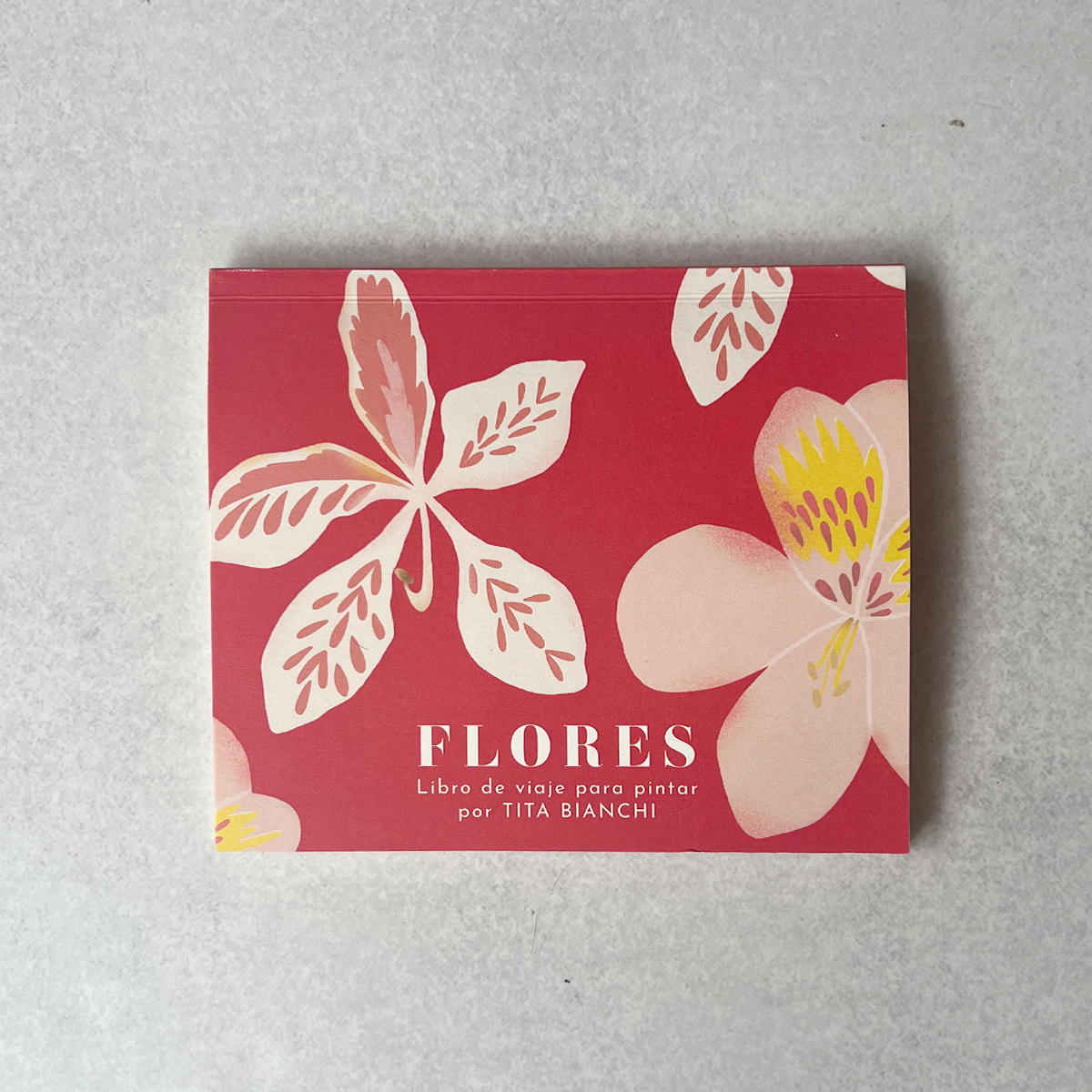 Libro para pintar con acuarela y lapices inspirado en flores y naturaleza, tita bianchi, libro para colorear varios modelos, tamaño pocket, envío a todo chile