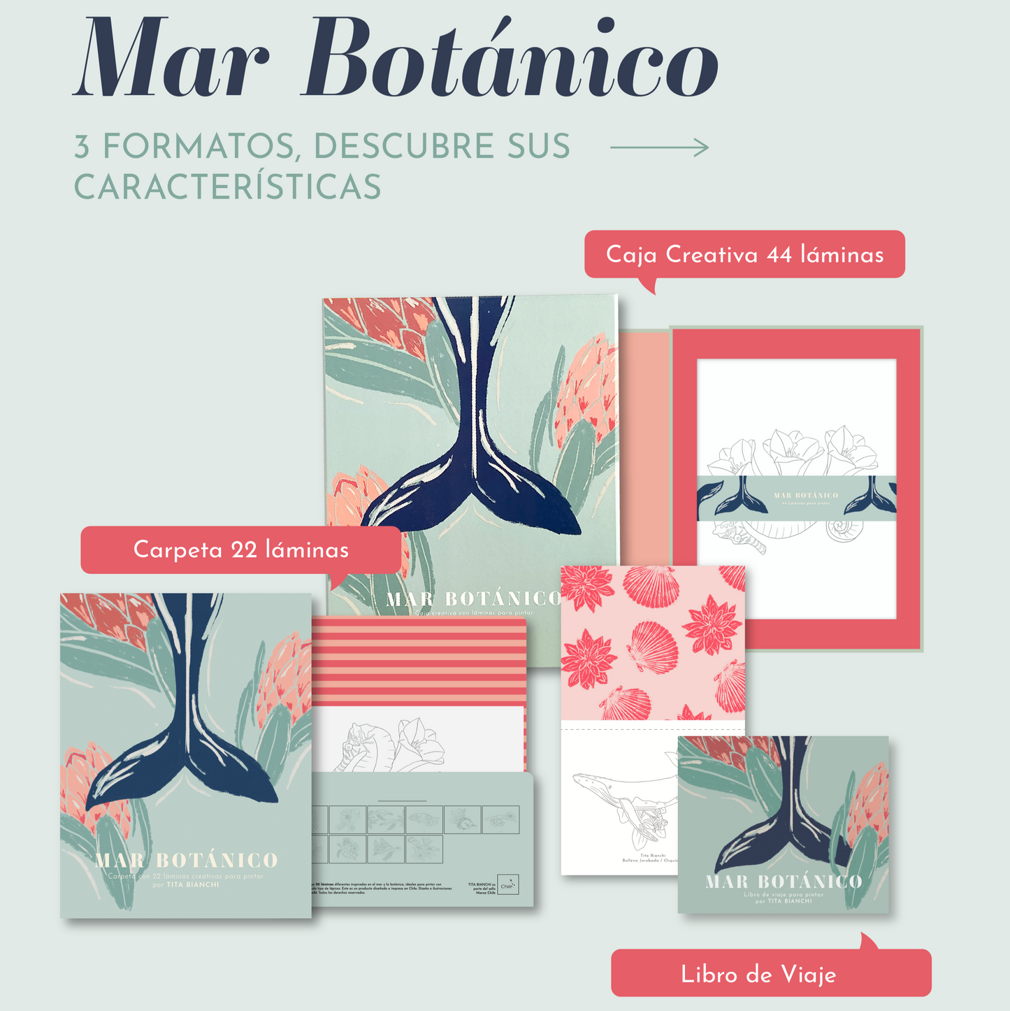 Libro de Viaje para pintar Mar Botánico