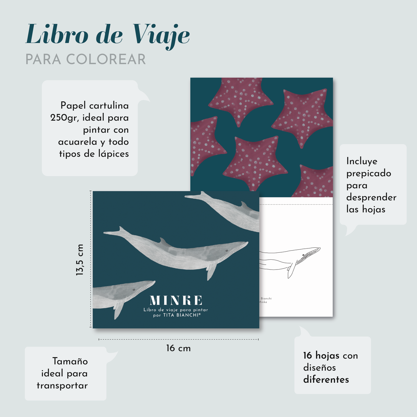 Libro pintar Minke