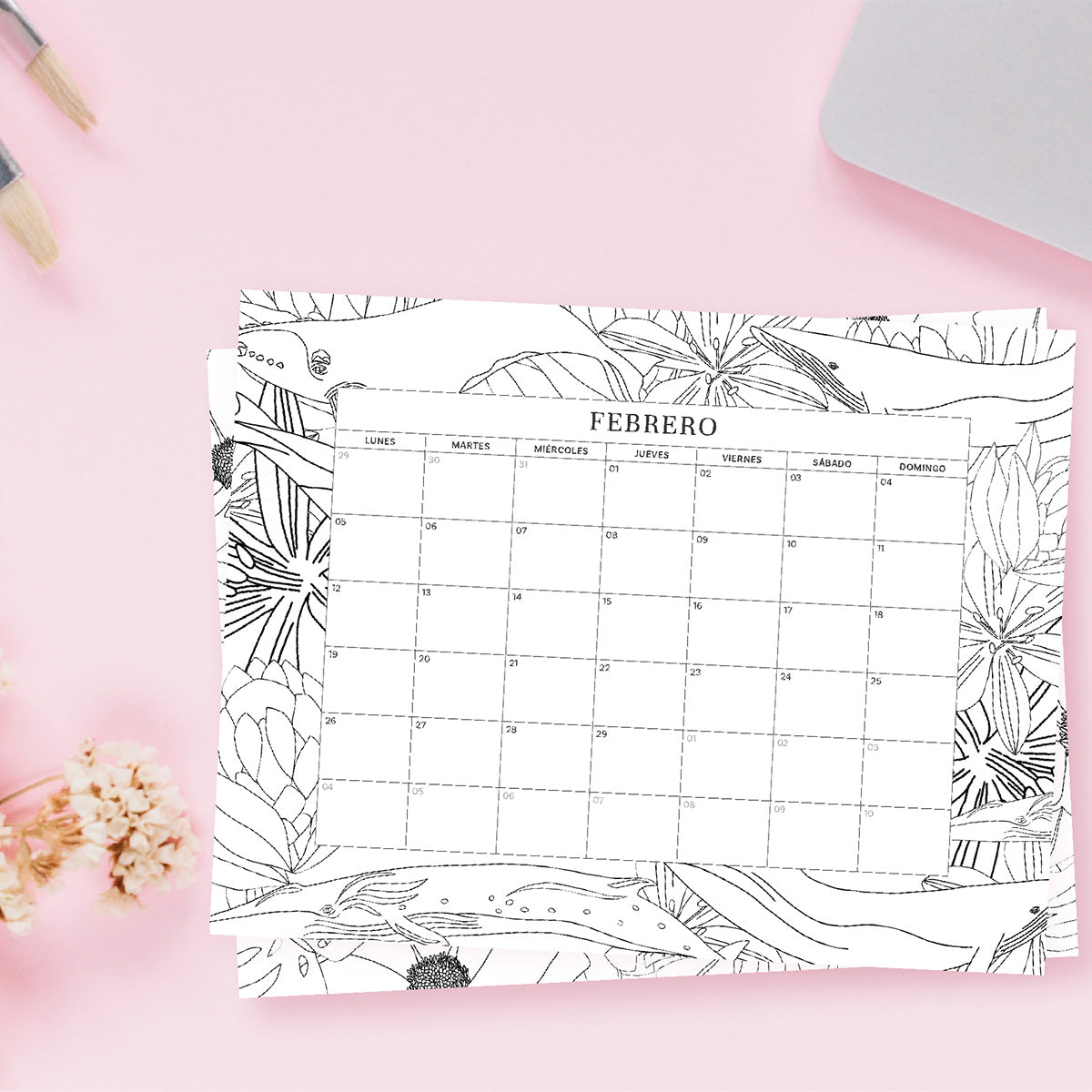 Calendario para Pintar