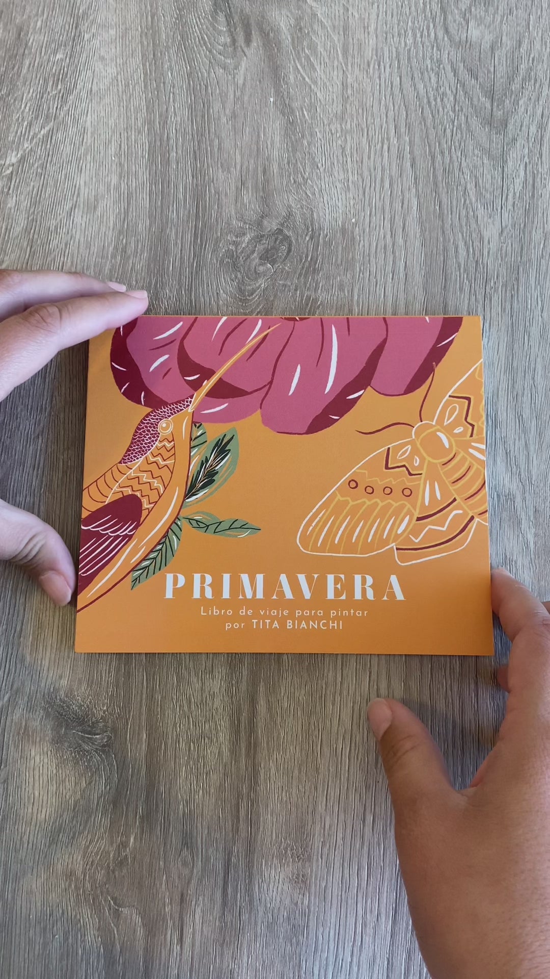 Libros para pintar inspirados en la naturaleza, tamaño pocket ideal para viaje, tita bianchi, pintar con acuarela y lápices Dibujos para pintar