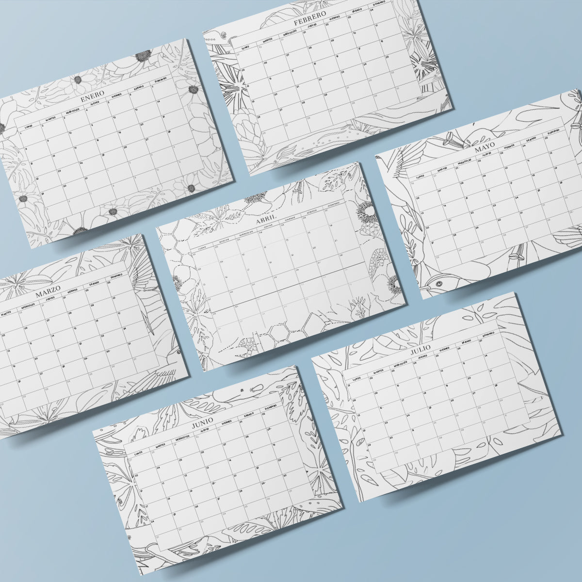 Calendario para Pintar