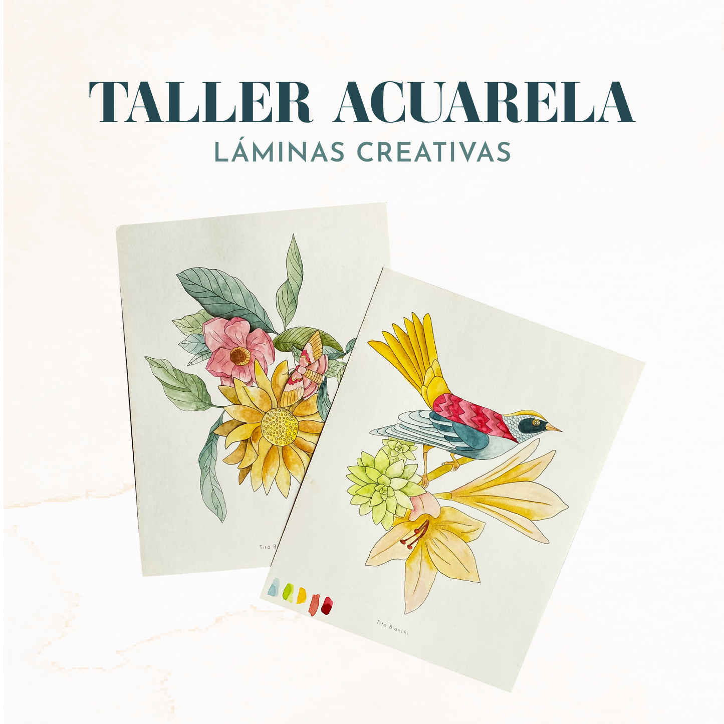 Taller de acuarela presencial Sábado 26 de Abril