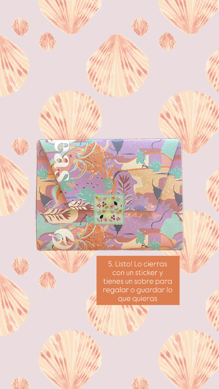 Sobres con papeles reciclados - Adagio Teas