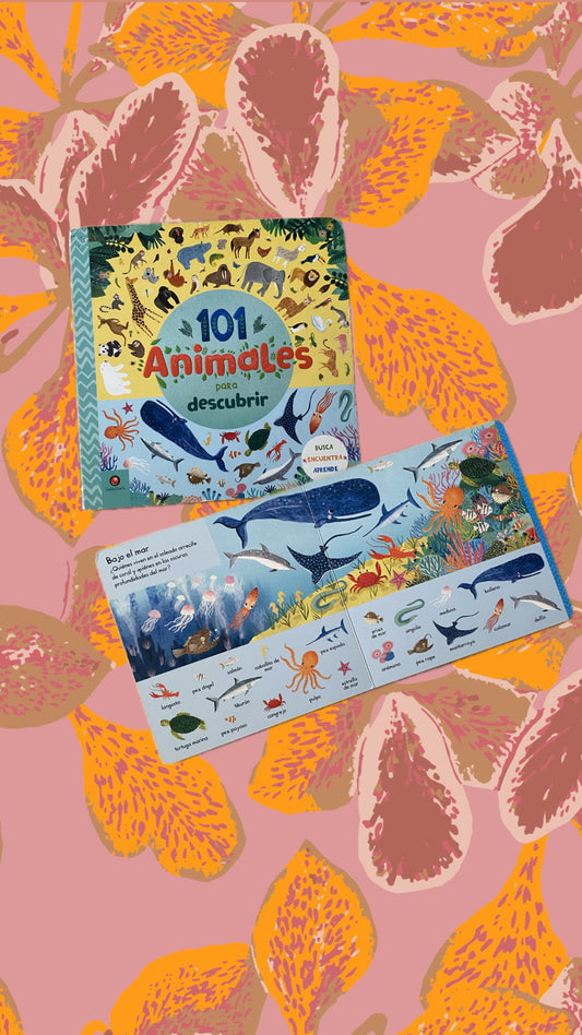 Libro de ilustración infantil de mar y animales
