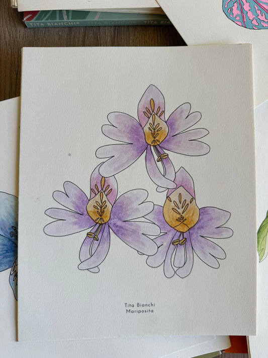 Carpeta Flores / Con acuarela y lápices!