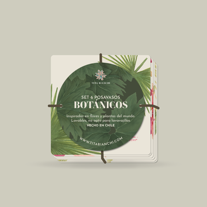 Posavasos Botánicos – Set de 6