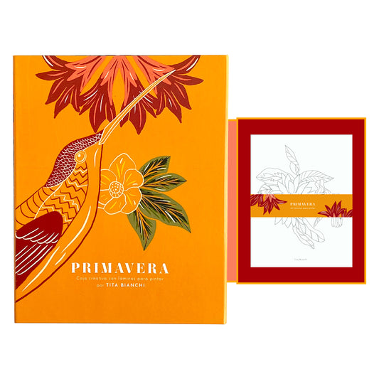 Caja Creativa Primavera con 44 láminas para pintar