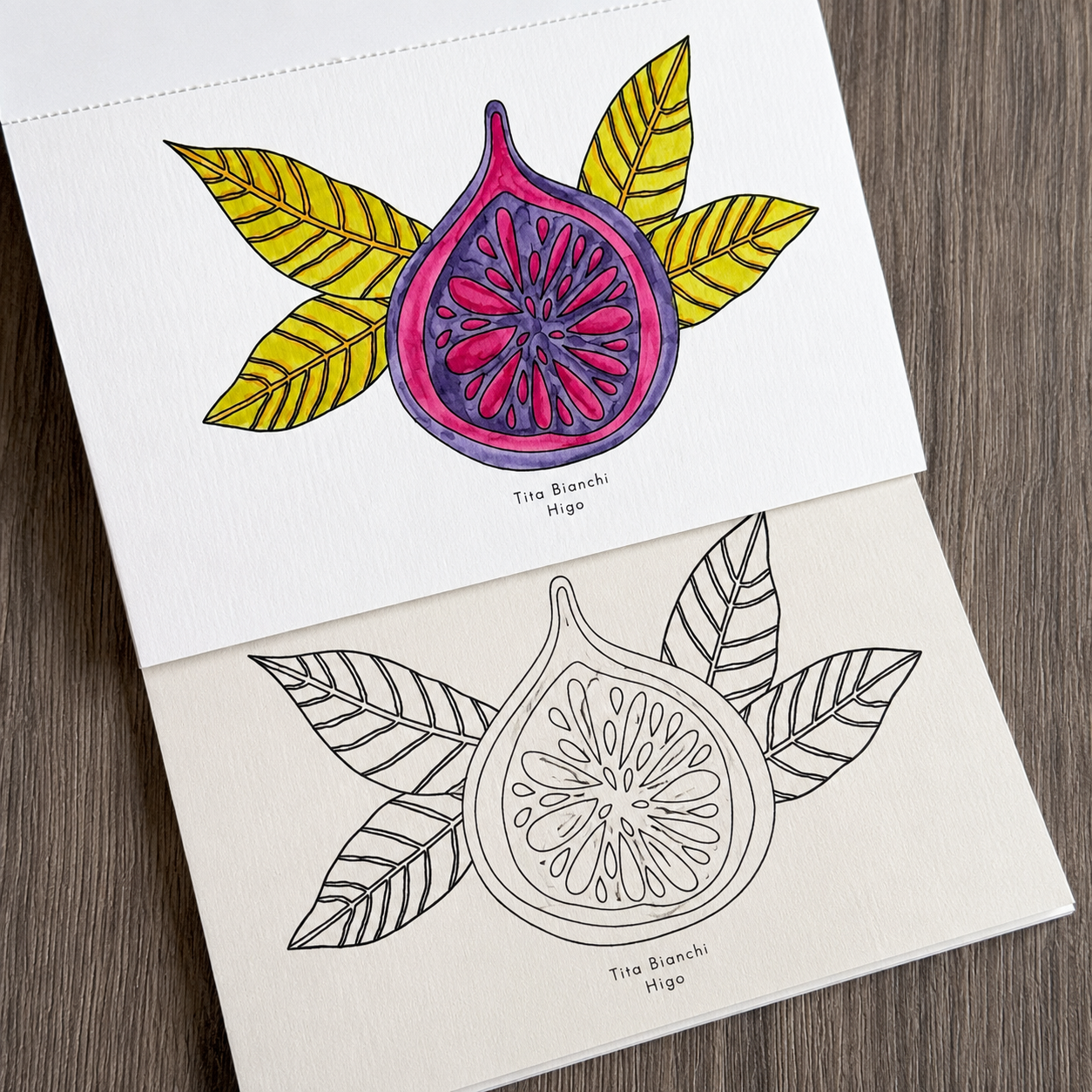 Libro para pintar Fruta Botánica