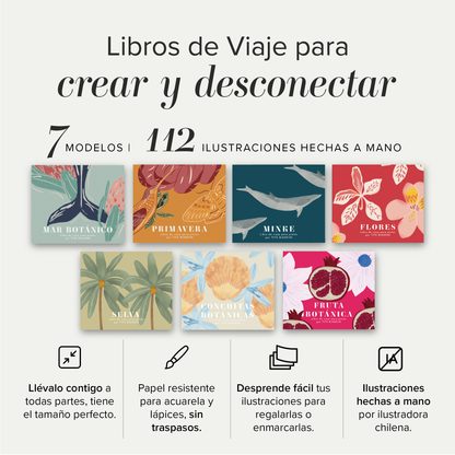 Libro para pintar Fruta Botánica