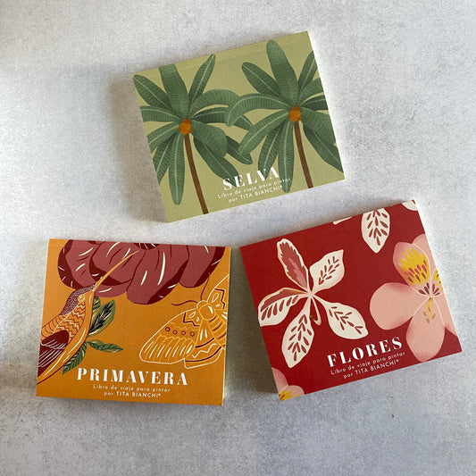 Pack botánico, libros de viaje para pintar