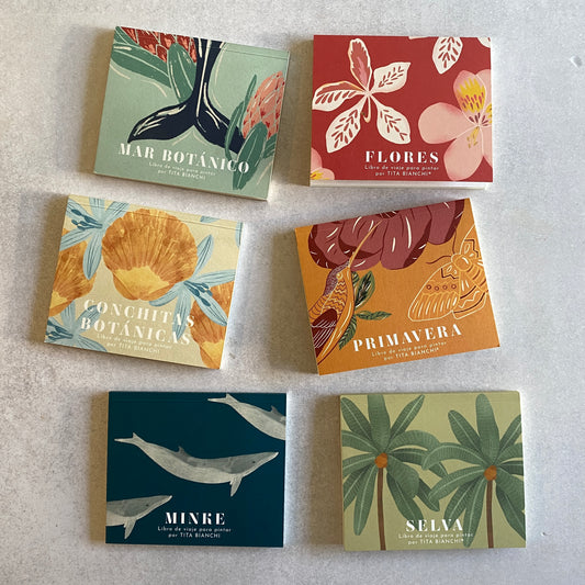 Pack todos los libros de viaje para pintar