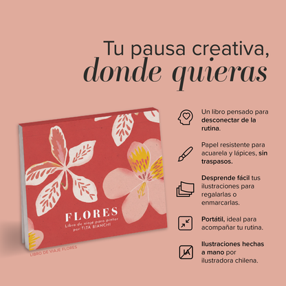 Libro para pintar Flores