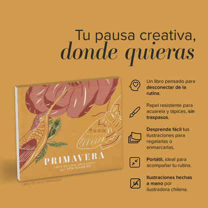 Libro para pintar Primavera