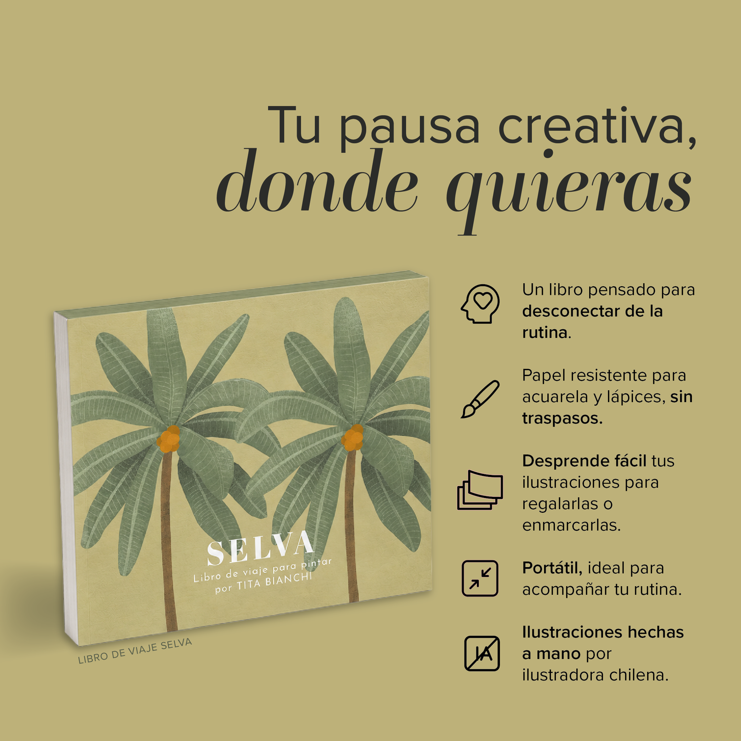 Libro para pintar Selva