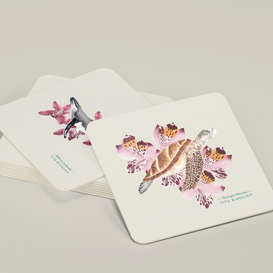 Posavasos Mar Botánico – Set de 6
