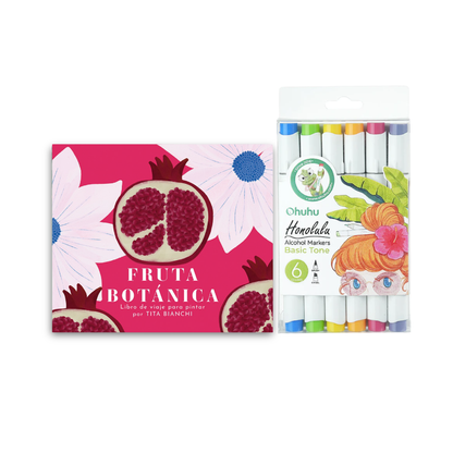 Pack Libro para pintar + Marcadores Ohuhu