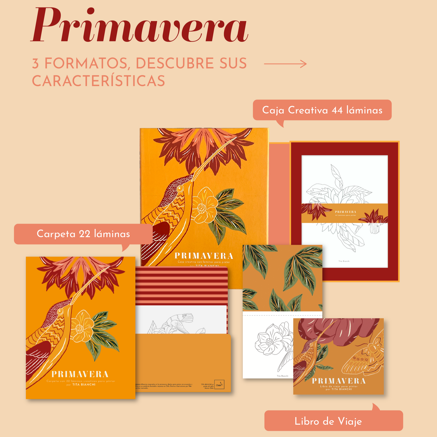 Libro de Viaje para pintar Primavera