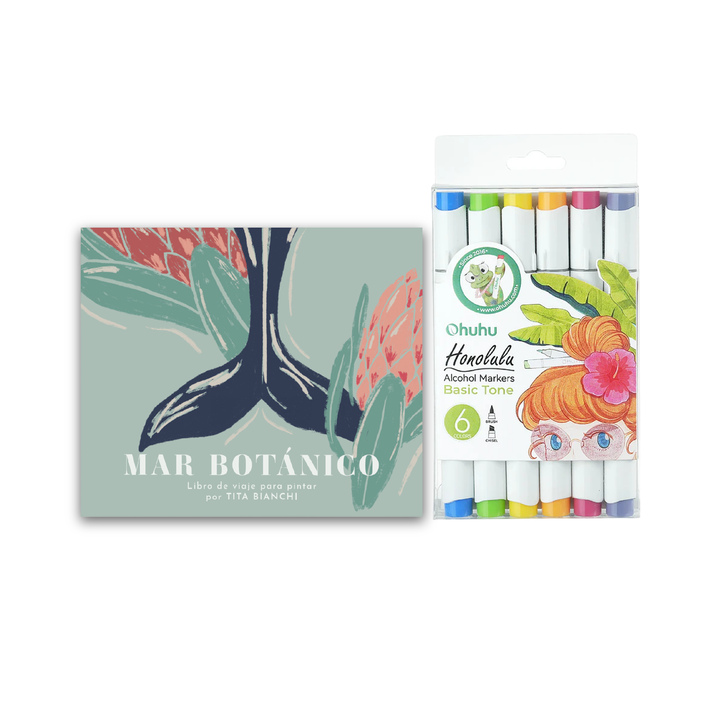 Pack Libro para pintar + Marcadores Ohuhu