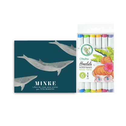 Pack Libro para pintar + Marcadores Ohuhu