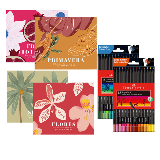 Pack botánico + 2 packs lápices super soft