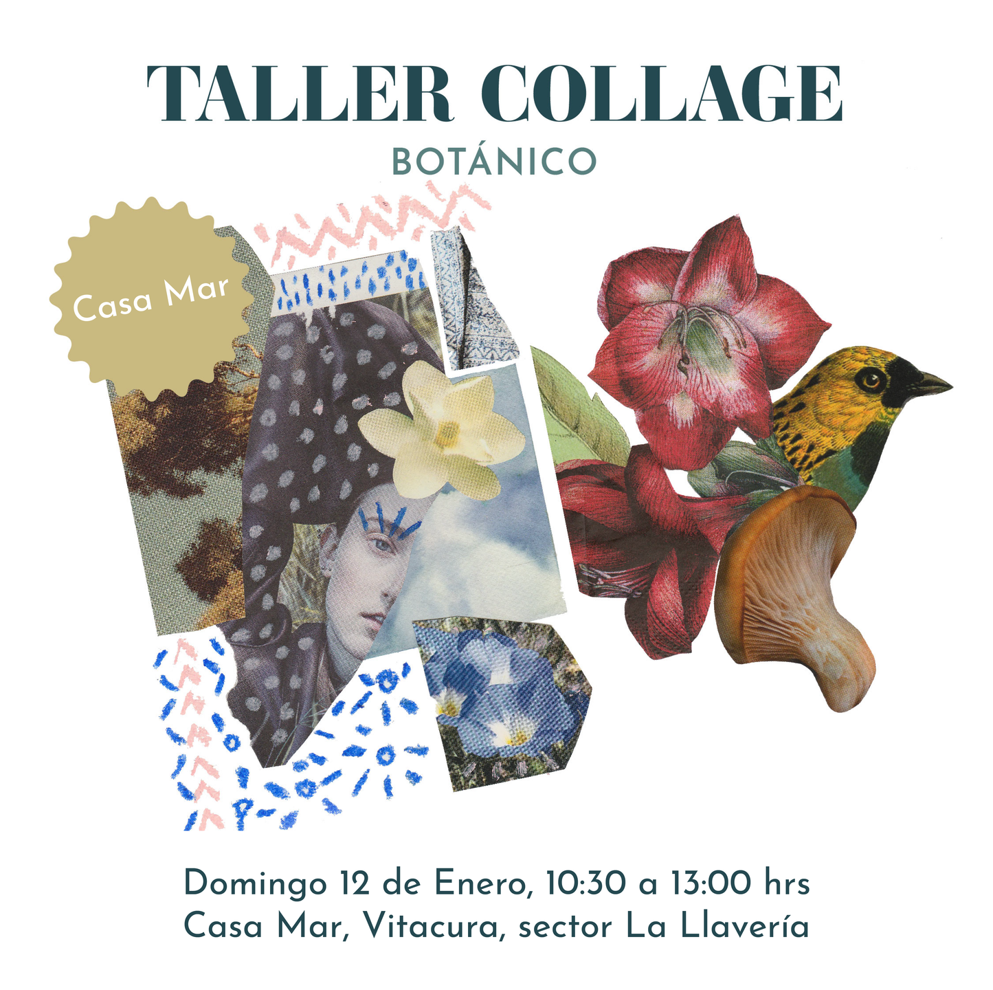 Taller de Collage Enero, domingo 12 de enero