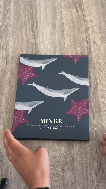 Carpeta Minke con 22 láminas para pintar