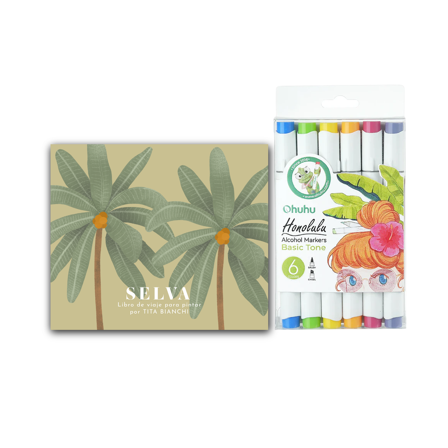 Pack Libro para pintar + Marcadores Ohuhu