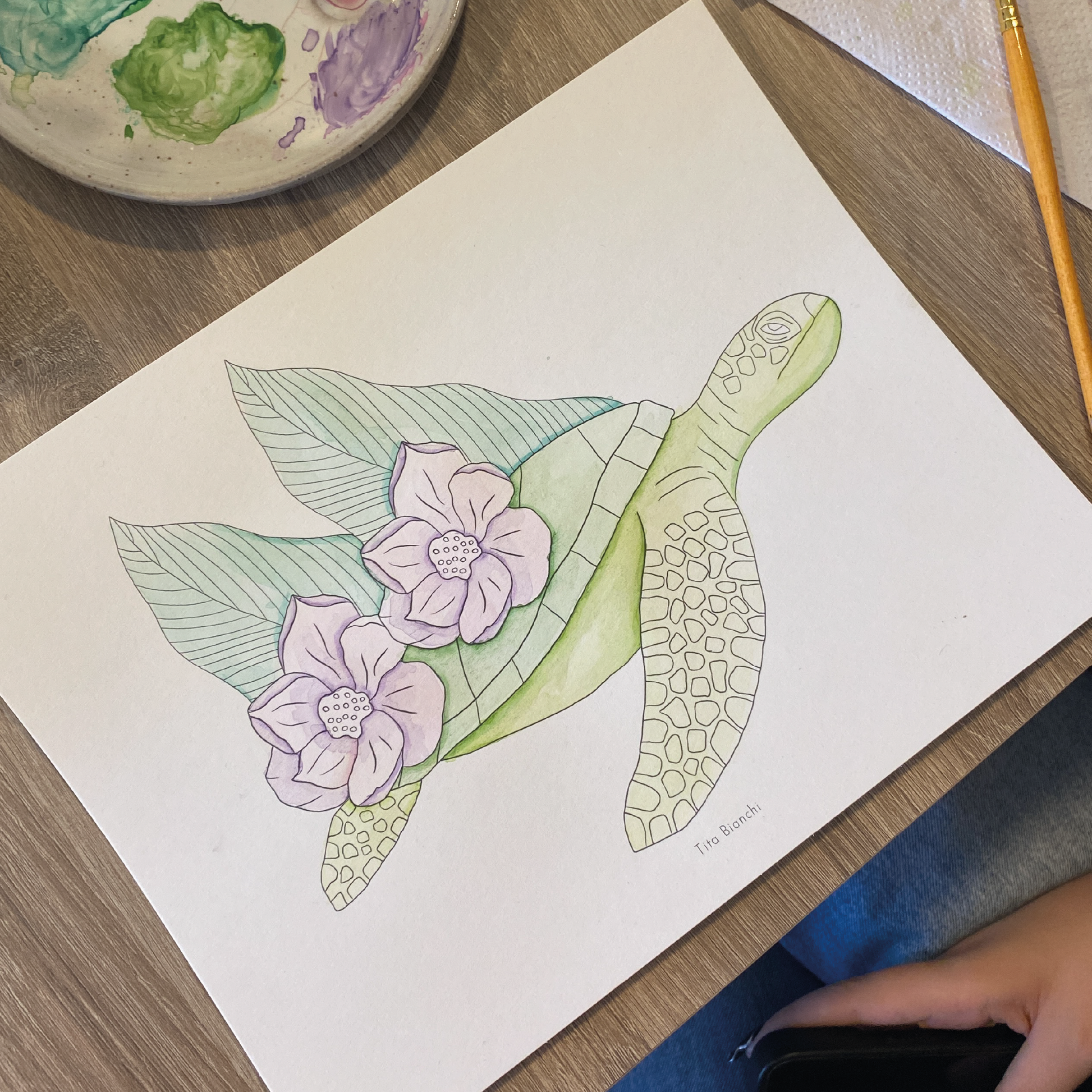 teams building - acuarela 