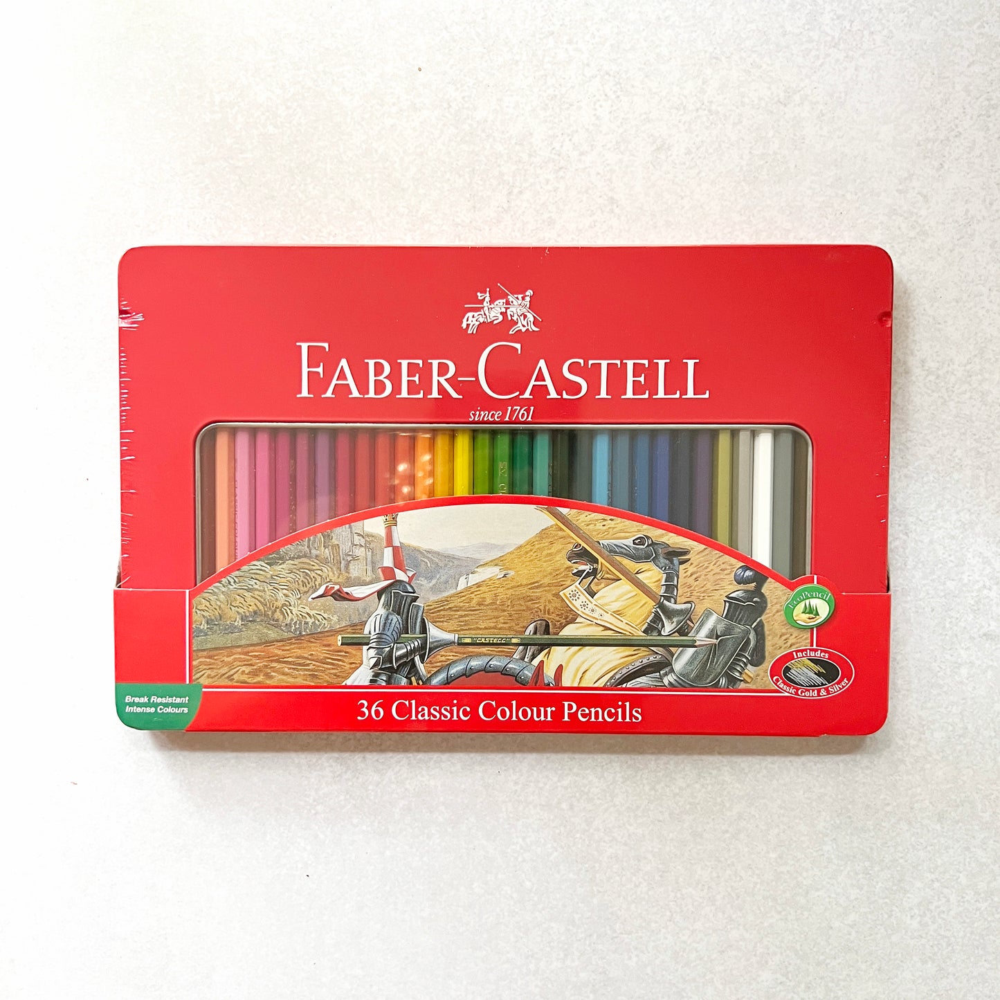 Caja de lata Faber Castell 36 colores