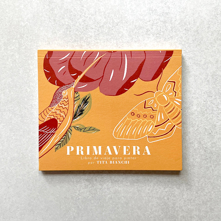 Libros para pintar inspirados en la naturaleza, tamaño pocket ideal para viaje, tita bianchi, pintar con acuarela y lápices 