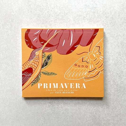 Libros para pintar inspirados en la naturaleza, tamaño pocket ideal para viaje, tita bianchi, pintar con acuarela y lápices 